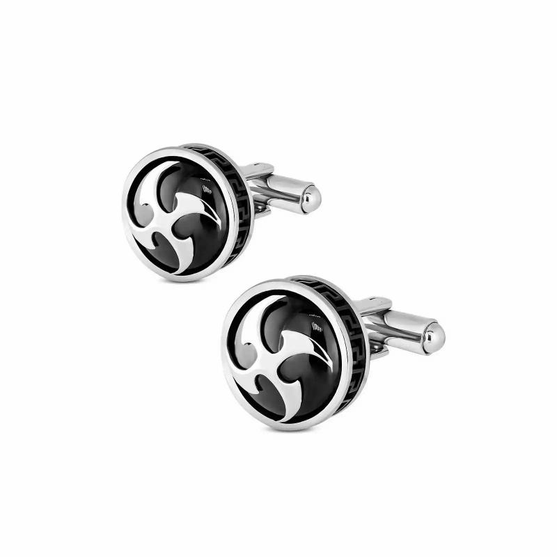 Adornments | Pair of cufflinks for men’s shirt in steel star ninja style Adornments Adornments