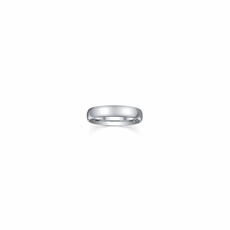 Rings / Wedding rings | Classic wedding ring for women, men, silver 4mm to personalize Mens Jewelry Mens