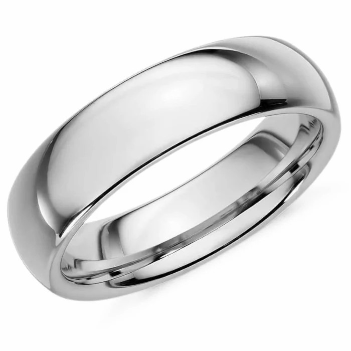 Rings / Wedding rings | Men’s wedding ring with mirror effect tungsten carbide 8mm Mens Jewelry Mens