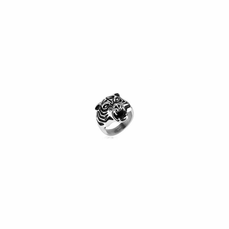 Rings / Wedding rings | Original men’s stainless steel tiger head open mouth ring Mens Jewelry Mens