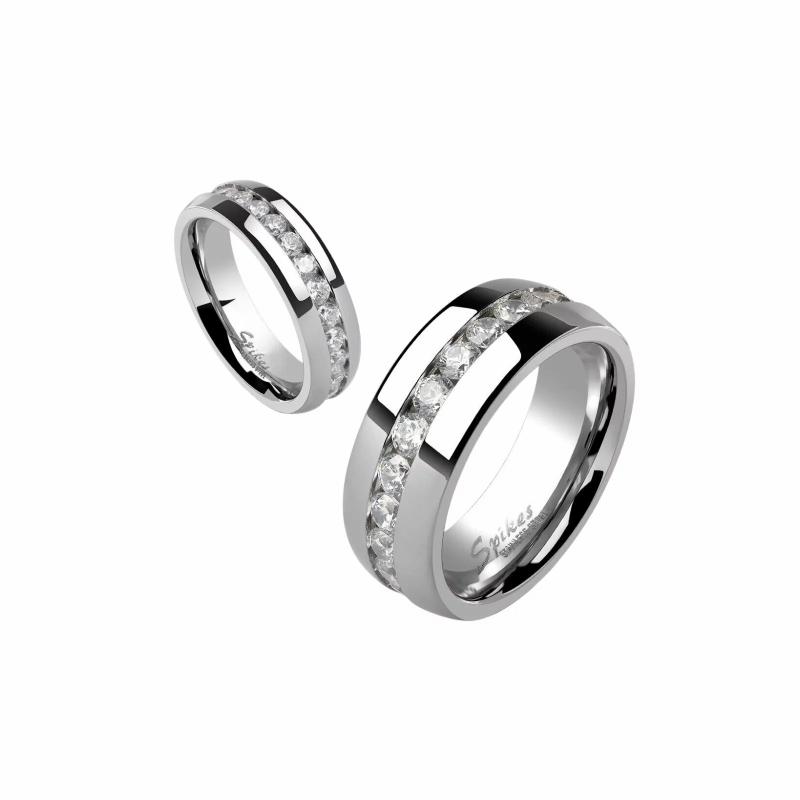 Rings/Alliances | Eternal wedding ring for women, men, steel and precious stones Mens Jewelry Mens