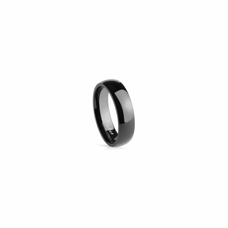 Rings/Alliances | Men’s women’s engagement ring couple steel black color 6mm Mens Jewelry Mens