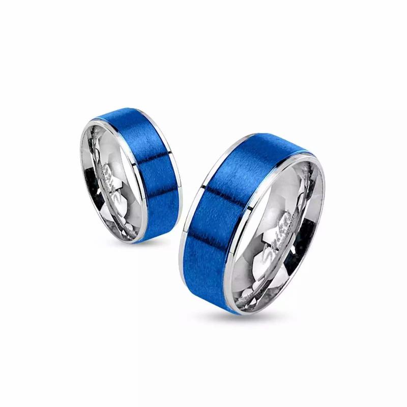 Rings/Alliances | Ring couple ring woman man stainless steel blue plated headband Mens Jewelry Mens