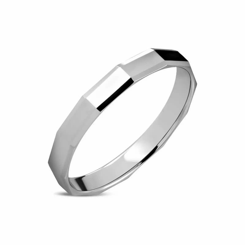 Rings/Alliances | Ring wedding ring wedding woman man tungsten faceted 3mm Mens Jewelry Mens