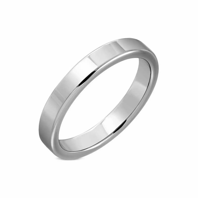 Rings/Alliances | Wedding band ring for women and men in smooth tungsten 4mm Mens Jewelry Mens